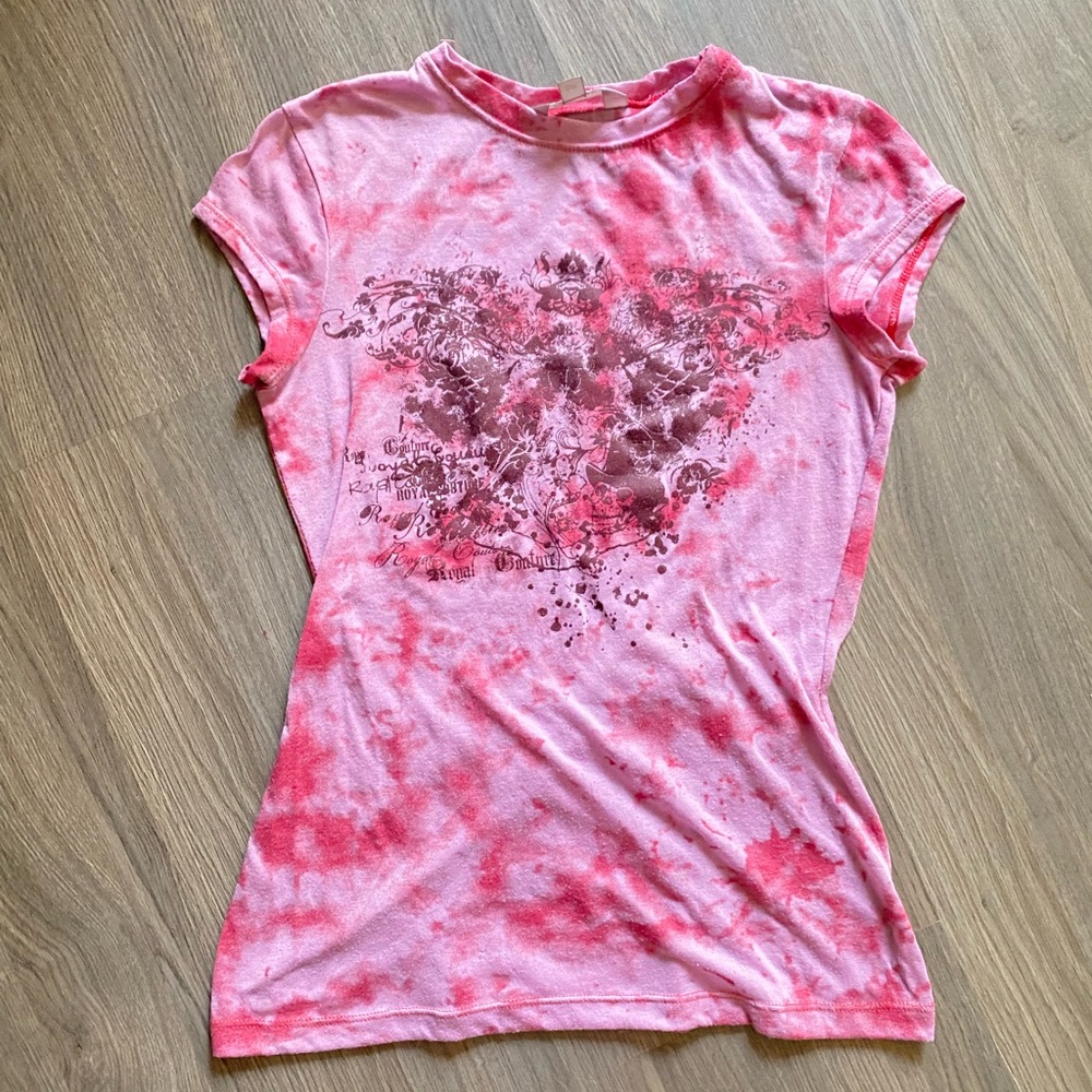 Pink Tie-Dye Graphic Tee